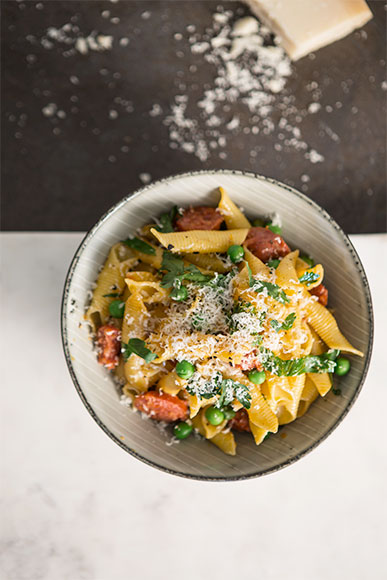 Garganelli-with-Chorizo