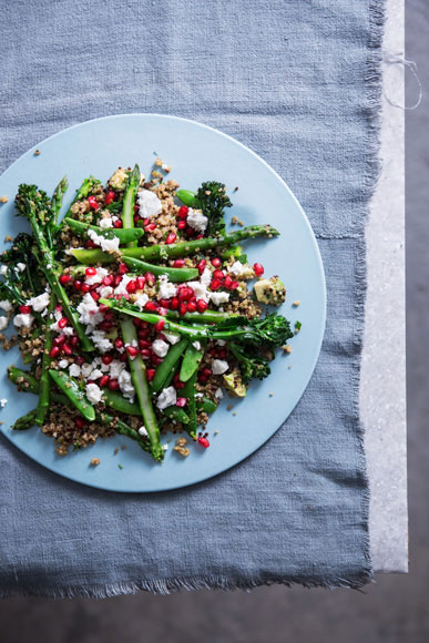 Jewelled Feta Supergreens Salad